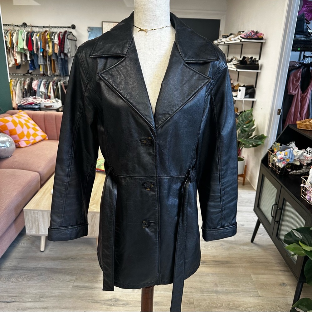 Vintage Wilson’s Women's Black Leather Jacket